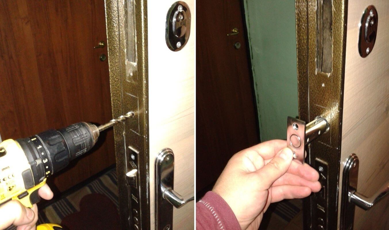сменить личинку дверного замка в квартире